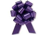 PURPLE Flora Satin 4" Pull Bows4" - 18 loops - 100% Polypropylene 3 unit, 50 pack per unit.