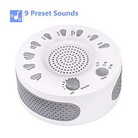 White Noise Machine for Sleeping- Portable Sleep Therapy Soother with 9 Natural Soothing Sounds and USB or Battery Powered for Baby/Kids/Adults, Noise Cancelling for Office/Yoga/Travel