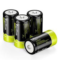 RayHom Rechargeable C Batteries 4Pack - 1.2V 5000mAh Ni-MH High Capacity C Size Battery with Box (4 Pack)