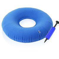 JIAHAO Inflatable Donut Cushion Expands Up to 15 inches Comfortable for Hemorrhoid,Back and Tailbone Pain Relief Medical Donut Cushion