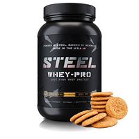 Steel Supplements Whey-PRO Whey Protein Powder Supplement Supports Lean Muscle Gains 3 Pounds (Snickerdoodle)