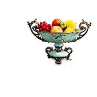 AXZHYX Bowl Fruit Plate, European Fruit Plate Set Creative Home Living Room Coffee Table Decorations Ornaments Large Fruit Plate Hotel Tableware Home Noodles Boiled Fish Soup Bowl