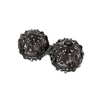 Massage Ball Muscle Relaxation Siamese Fitness Bulging Fascia Zinc Alloy Ball (Carbon)