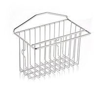 OUNONA Kitchen Sponge Holder Suction Cup Stainless Steel Dish Soap Caddy for Kitchen