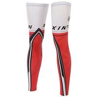 Xinzechen Compression Bicycle Leg Warmers Star Red Size M