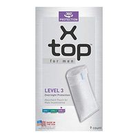 X Top for Men Incontinence Pouch, Level 3, Case/27 (3/9s)
