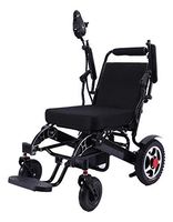 2020 Fold and Travel Lightweight Electric Wheelchair, Power Wheelchair, Scooter Wheelchair, Mobility Aid (Black, Large 19" Seat)