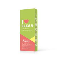 Sirona Sanitary Disposable Bags - 15 Bags for Discreet Disposal of Tampons, Condoms, Diaper, Sanitary Pads, Panty Liner and Personal Hygiene Waste