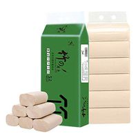 Napoo Natural Bamboo Toilet Paper Bulk 12 Rolls, Soft Tubeless Bathroom Tissue Towels 3 Ply Unbleached Biodegradable Septic Safe Papertowels