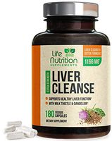 Liver Cleanse Formula 1100mg - Extra Strength 22 Herbs Support Supplement - Made in USA - Best Vegan Milk Thistle Extract, Silymarin, Beet, Artichoke, Dandelion, Chicory Non-GMO - 180 Capsules