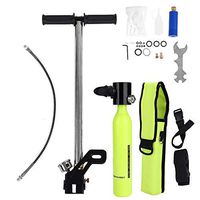 VGEBY1 Oxygen Cylinder Tank Set, Scuba Tank Diving Oxygen Bottle Diving Oxygen Refill Adapter with High-Pressure Pump Diving Equipment