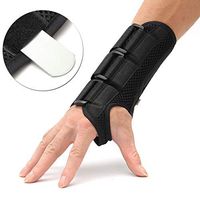 CFR Wrist Support Braces Hand Wraps with Removable Steel Splint for Carpal Tunnel, Tendonitis, Wrist Pain & Sports Injuries Right,L UPS Post