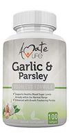 Garlic Supplement with Parsley Odorless Garlic Pills Support Balanced Cholesterol Levels Blood Immune Support Circulation Supplement for Men & Women - 100 Capsules Softgels by Amate Life