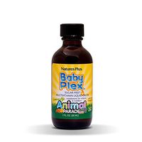 NaturesPlus Animal Parade Source of Life Baby Plex Liquid Drops - 2 fl oz - Natural Orange Flavor - Liquid Multivitamin for Infants and Toddlers - Gluten-Free - 60 Servings