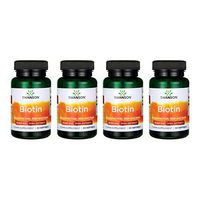 Swanson Biotin - High Potency 10,000 mcg 60 Sgels 4 Pack