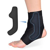 Ankle Support Brace with PE Board Strength Stabilize for Women and Men, Adjustable Neoprene Thin Compression Brace for Protects Against Chronic, Ankle Sprain, Arthritis, Strain, Fatigue 1 Piece
