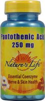 Pantothenic Acid 250mg - Vegetarian Nature's Life 100 Tabs