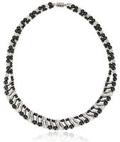 Elegant Womens Hematite Magnetic Therapy Necklace with Healing Stones Pain Relief for Neck Arthritis Migraine Headaches Shoulders and Back (Regular, White Cat Eye)