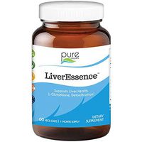 Pure Essence Labs LiverEssence - The World's Best Absorbed Milk Thistle Extract With Synergistic Liver Support Factors - 60 Vegetarian Capsules