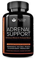 Adrenal Support — Natural Adrenal Fatigue Supplements, Cortisol Manager with Ashwagandha Extract, Rhodiola Rosea, Holy Basil, Adaptogenic Herbs for Anxiety