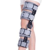 YXIUER Knee Brace, Hinged ROM Knee Brace for Recovery Stabilization, Adjustable Medical Orthopedic Support Stabilizer, Universal,Ideal for ACL/Ligament/Sports Injuries, Mild Osteoarthritis(OA),Gray
