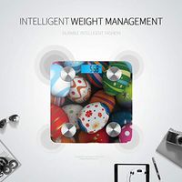 Bright-Coloured Eggs Scale for Weight Body Weight Scale Body Weight Scale Tracks 8 Key Compositions Analyzer Sync with Fitness Apps 400 Lbs