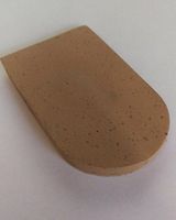 Heel Wedge, Rubber Cork, Large (3" Wide), 1 Pair