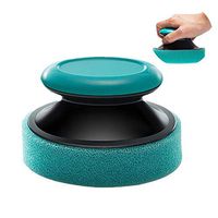 77JOK Oil Wax Applicator Round - Block Applicator Oil & Wax Wood Furniture Care Home Cleaning and Board Cream Applicator Wood Polish Applicator Sponge Wax Oil and Cream Applicator (Blue)