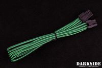Darkside 6-Pin PCI-E 12" (30cm) HSL Single Braid Extension Cable - Commando UV (DS-0706)