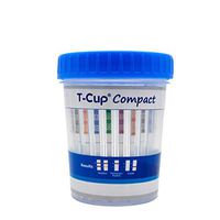 Prime Screen-5 Panel Multi Drug Urine Test Compact Cup (AMP,COC,mAMP/MET,OPI,THC) T-Cup -[5 Pack]-CDOA-254
