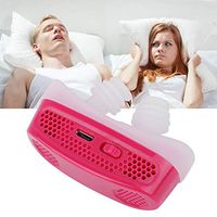 Anti-snore Nose Purifier,Anti-snore Device Electronic Anti-snore Nose Mouthpiece Adjustable Mouth Night Guard, Sleep Aid Device Mouthpiece for Men and Women(Red)