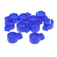 10pcs Smoking Cigarette Finger Ring Cigarettes Free Hands Holder for Smoker Silica Gel Blue