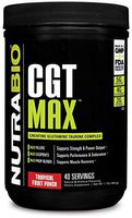 NutraBio CGT-MAX (Fruit Punch) - Creatine, Glutamine, and Taurine Powder