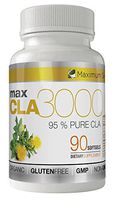 MAX CLA 3000, High Potency, Natural Weight Loss Exercise Enhancement, Increase Lean Muscle Mass, Non-Stimulating, Non-GMO 95% Pure CLA, 90 Count