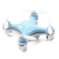 Cheerson CX-10 4CH 2.4GHz 6 Axis Gyro LED Rechargeable Mini Nano RC UFO Quadcopter - Blue