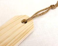 BCI Crafts Natural Wood Gift Tag 3"X7"-Weathered Wood