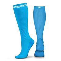 Authentic Graduated Compression Socks for Sports, Running, and Recovery (M-L, Blue)