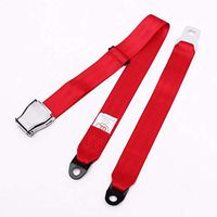 LRWSB 2-Point Safetybelt for Aircraft Traction Medical Aviation Seatbelt Amusement Equipment (Color : Red)
