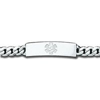 PicturesOnGold.com Sterling Silver Medical Bracelet - 8" Sterling Silver Bracelet