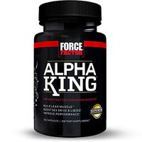Force Factor Alpha King Testosterone Booster, Increase Passion and Drive, Build Lean Muscle, and Improve Performance - 30 Count