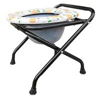 G-LXYZBQSHYP Folding Commode Chair Toilet Portable Toilet Seat for Camping and Hiking