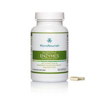 MicroNourish Digestive Enzymes, Active Plant Blend. (180 Caps) Support Digestion & Aid Maximum Micronutrient Absorption. Protease, Lactase, Amylase, Lipase & Cellulase.