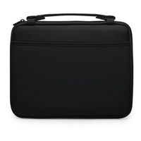 iPad Case, BoxWave [Hard Shell Briefcase] Slim Messenger Bag Brief w/ Side Pockets for Apple iPad - Jet Black