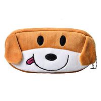 Elevin(TM) 👍👍 Cartoon Pencil Case Plush Large Pen Bag for Kids BW