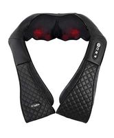 Zyllion Shiatsu Back and Neck Massager with Heat for Deep Tissue Kneading Massage - Use on Shoulders, Feet, Thighs, and Calves (ZMA-28)