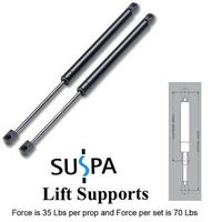 Suspa C16-02648 C1602648 17 Gas Prop, Quantity (2), Force is 35 Lbs Per Prop, Force Per Set is 70 Lbs,Camper Rear Window, Tonneau Cover Lift Supports, Window Lift Support, Struts, Made in USA by Suspa
