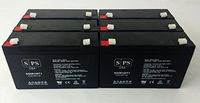 SPS Brand 6V 12Ah Alarm Replacement Battery for Emergi-Lite EP640 Alarm (6 Pack)