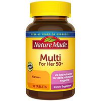 Nature Made Women's Multivitamin 50+ Tablets, 90 Count for Daily Nutritional Support (Pack of 3)