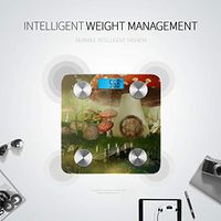 Colorful Mushrooms House in A Forest Smart Scale Smart Body Scale Digital Scale Tracks 8 Key Compositions Analyzer Sync with Fitness Apps 400 Lbs
