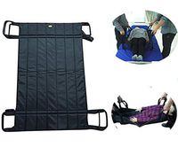 Jeamive Transfer Boards Belt Slide Patient Medical Lift Sling Transferring Turner Positioning Pad Hospital Bed Draw Sheets for Elderly Bariatric 4 Handles （Black）